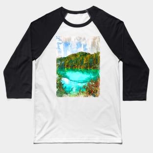 Lake In Germany Abstract. For Nature Lovers. Baseball T-Shirt